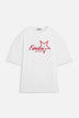 Ultra Team Glitter Star Logo Relaxed T-Shirt White