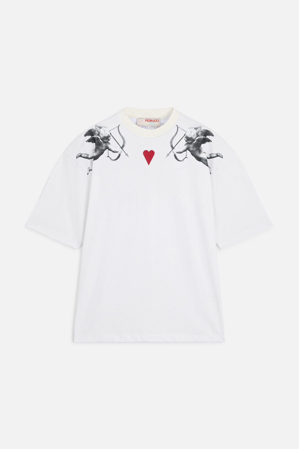 Double Cupid Relaxed T-Shirt White