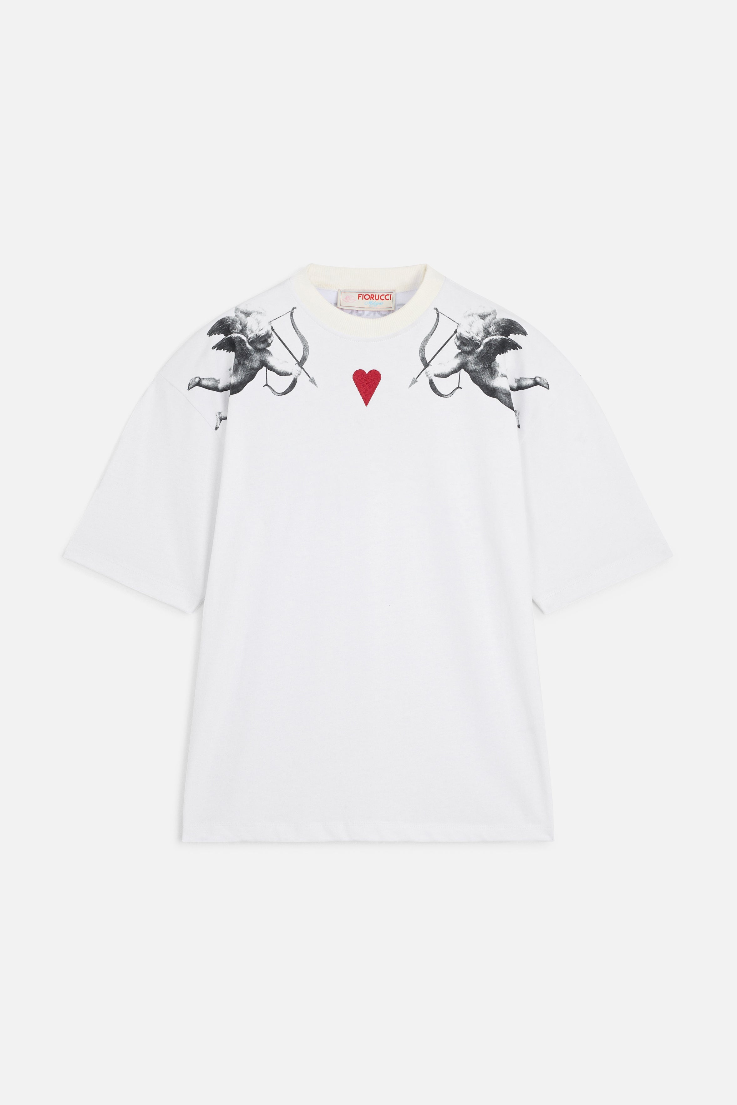 Double Cupid Relaxed T-Shirt White