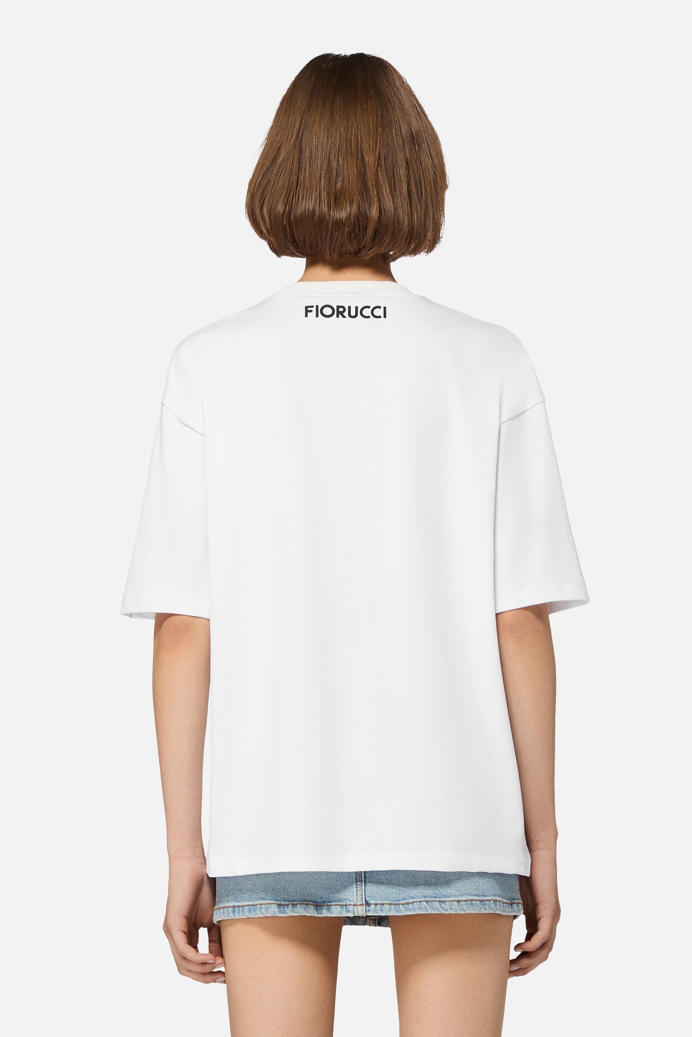 Double Cupid Relaxed T-Shirt White