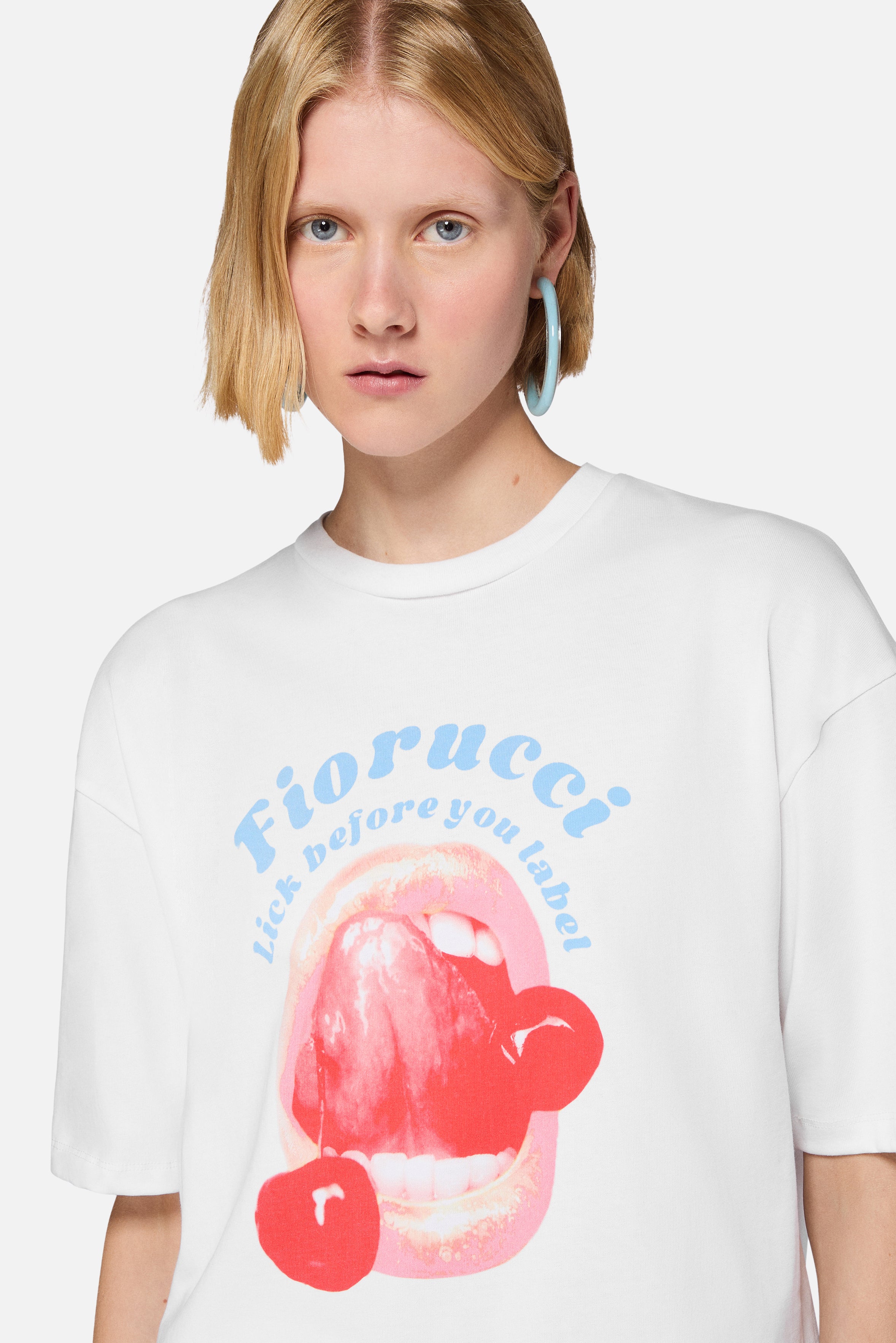 Lick Before You Label Relaxed T-Shirt White