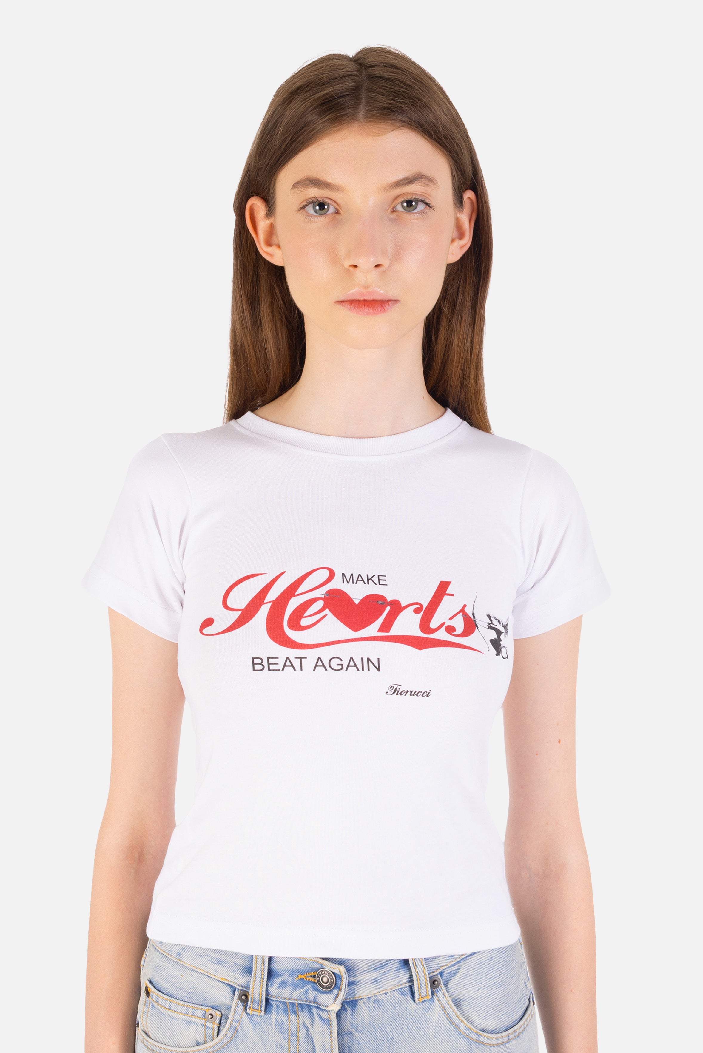 Make Hearts Beat Again Baby T-Shirt White