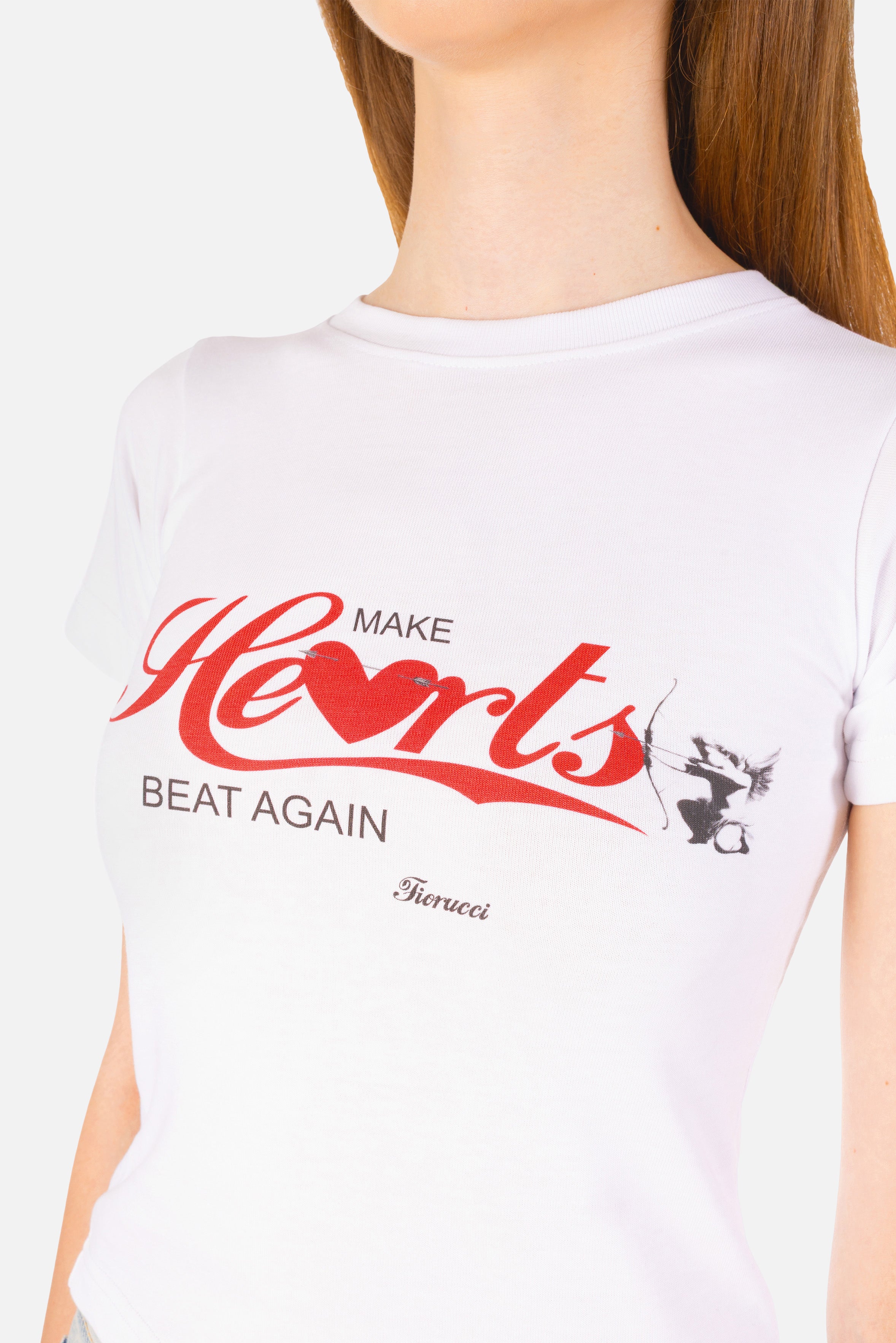 Make Hearts Beat Again Baby T-Shirt White