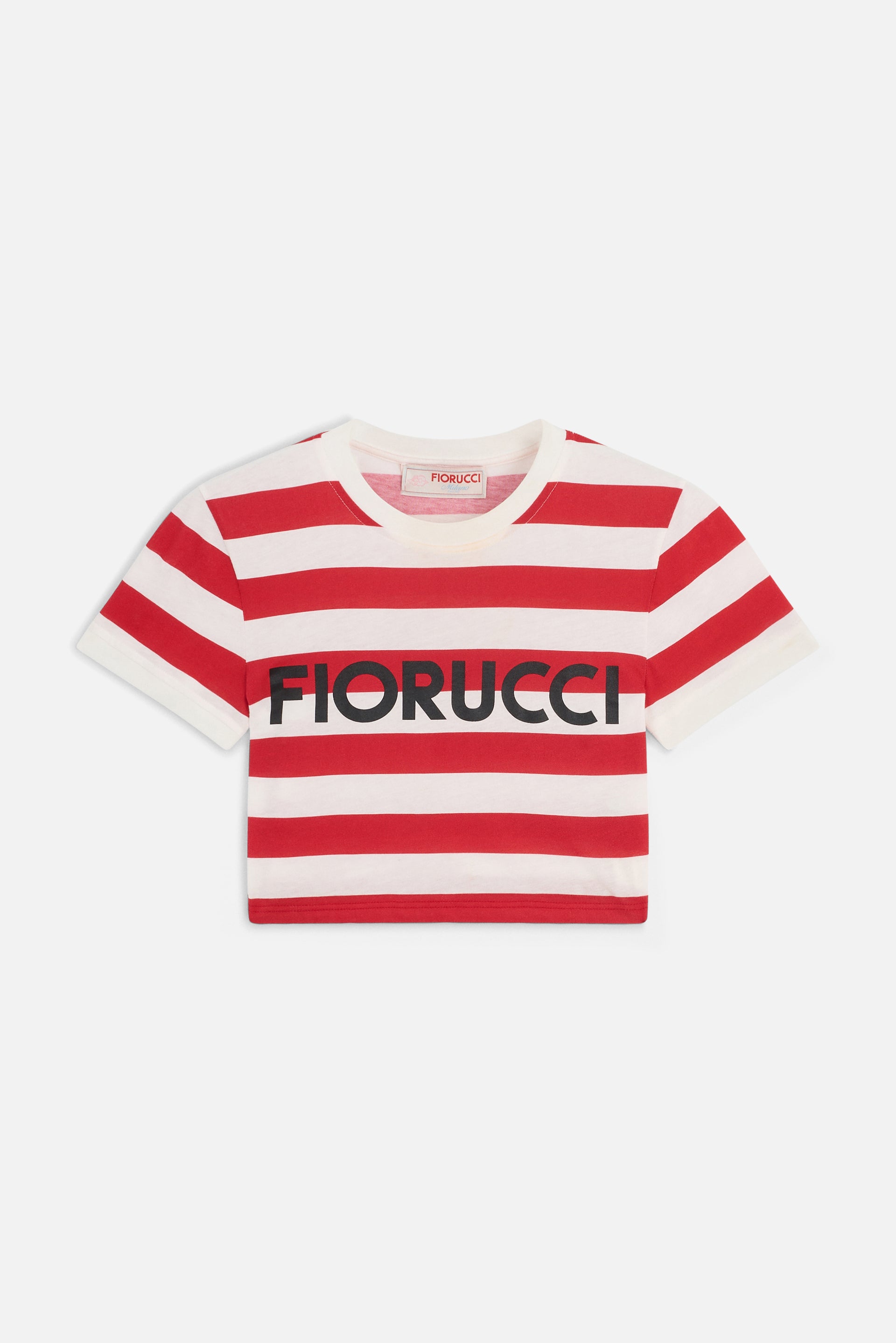 Striped Cropped T Shirt