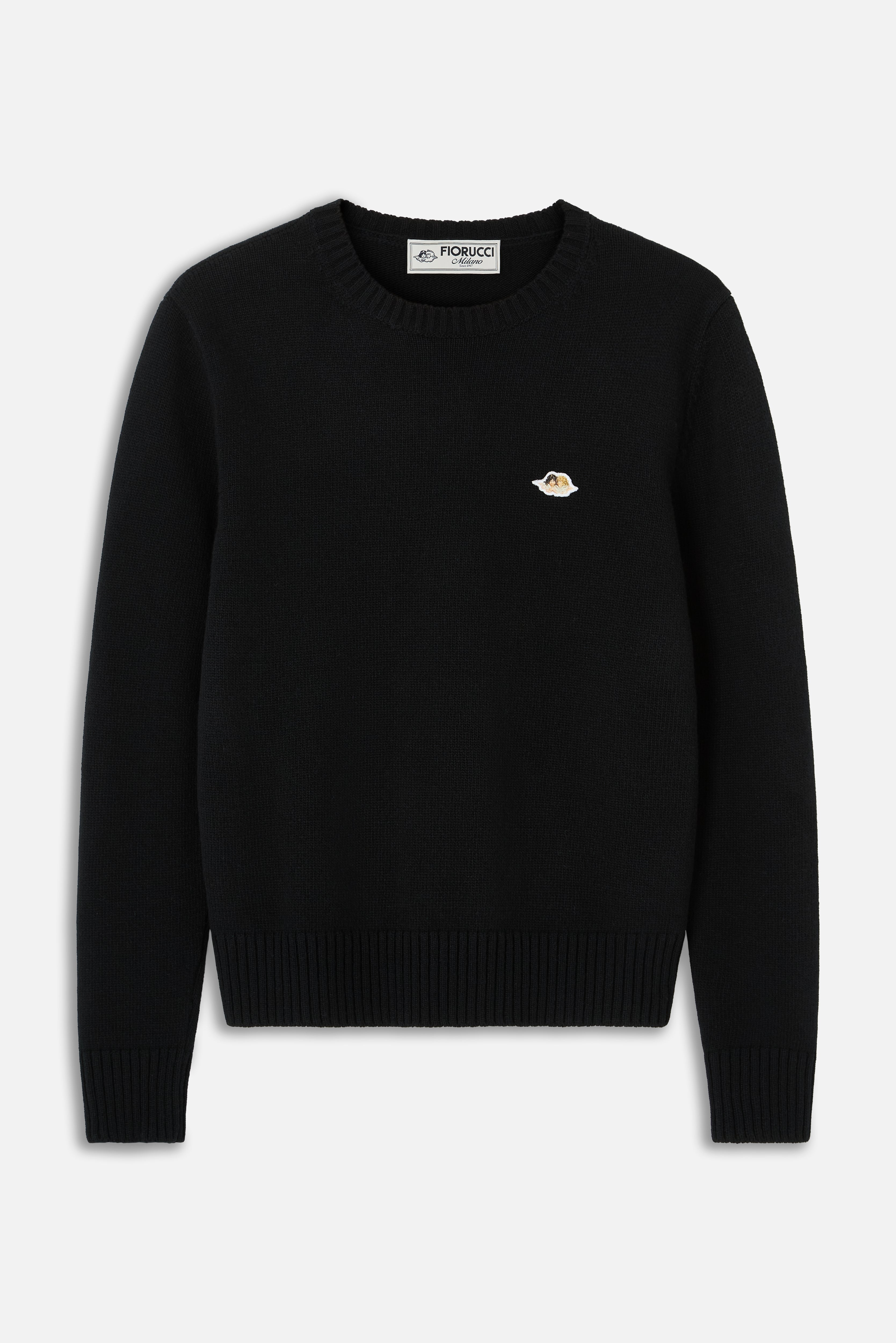 Angels Patch Merino Jumper Black