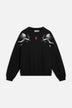 Double Angels Relaxed Sweatshirt Black