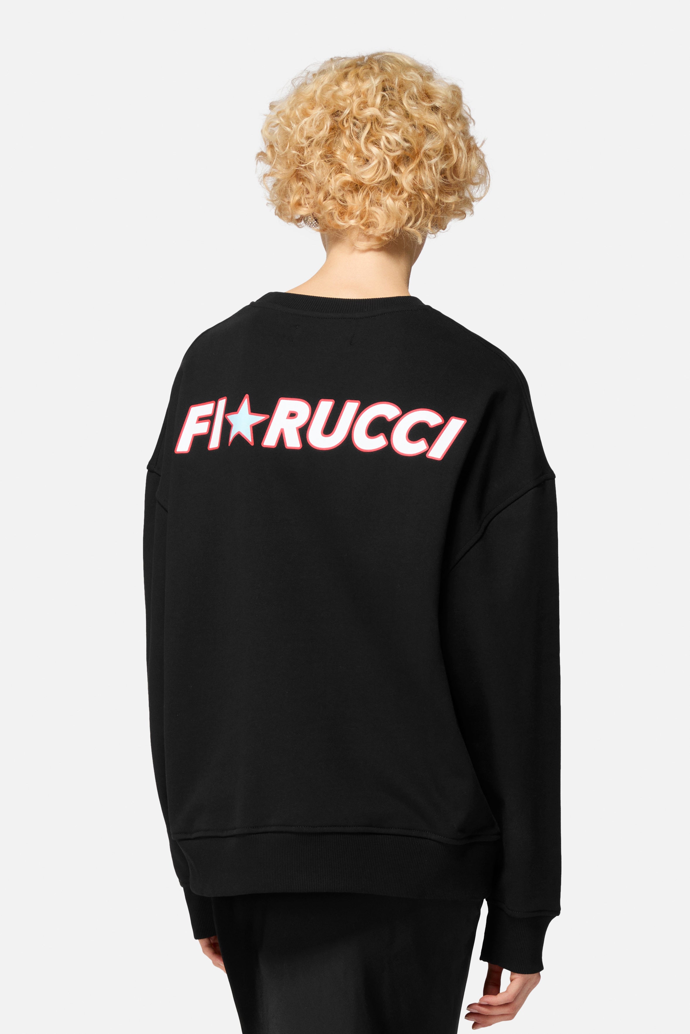 Star Logo Relaxed Sweatshirt Black