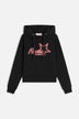 Ultra Team Glitter Star Logo Regular Hoodie Black
