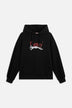 Pin Up Logo Relaxed Hoodie Black