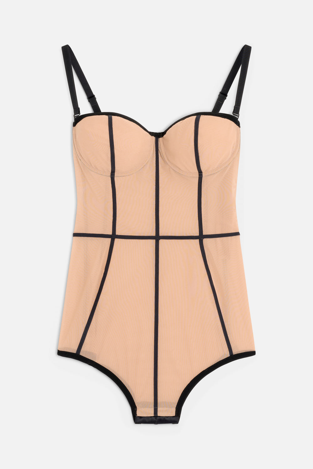 Structured Bodysuit Nude