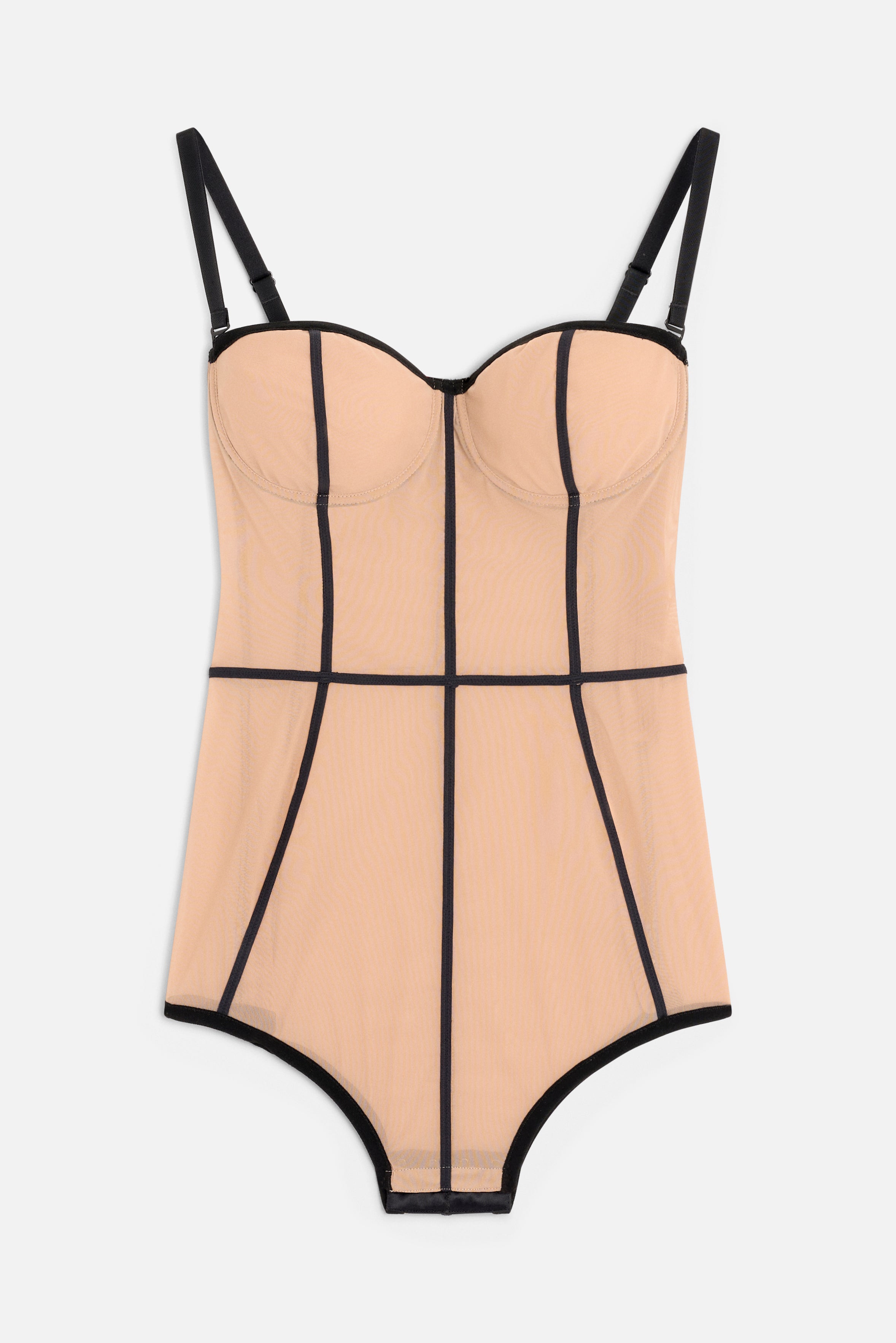 Structured Bodysuit Nude