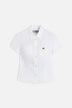 Cropped Angels Patch Shirt White