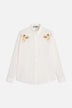 Double Angels Crepe de Chine Shirt White